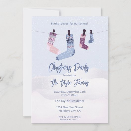 Kerstfeest in de feestdagen kaart (Voorkant)