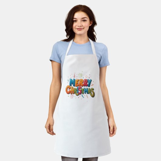 "Kerstfeest in de keuken" Schort (Gedragen)