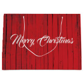 kerstfeest in de landelijke feestdag groot cadeauzakje (Voorkant)