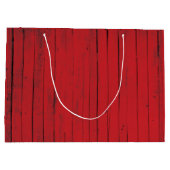 kerstfeest in de landelijke feestdag groot cadeauzakje (Achterkant)