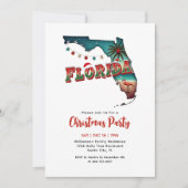 Kerstfeest in de staat Florida Kaart (Voorkant)