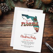 Kerstfeest in de staat Florida Kaart