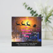 Kerstfeest in de stad kaart (Staand voorkant)