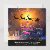 Kerstfeest in de stad kaart (Voorkant)