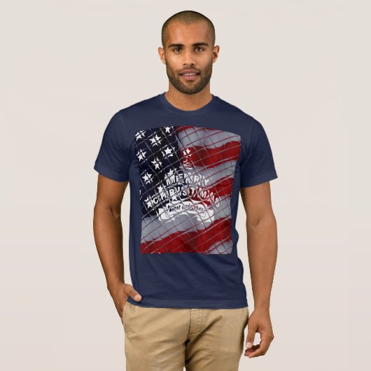 Kerstfeest in de VS: een feestelijke viering van v T-shirt (Voorkant volledig)