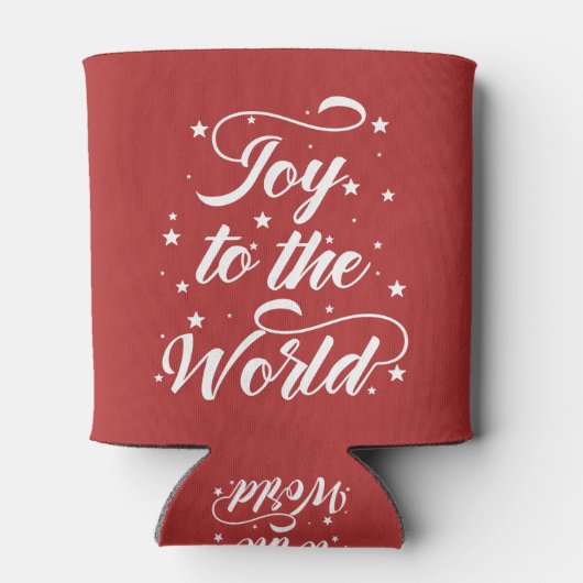 kerstfeest in de wereld blikjeskoeler (Achterkant)