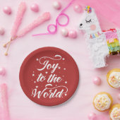 kerstfeest in de wereld papieren bordje (Feest)