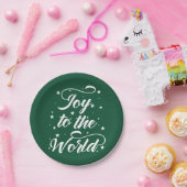 kerstfeest in de wereld papieren bordje (Feest)