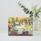 Kerstfeest in Dierenland Feestdagenkaart (Staand voorkant)