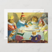 Kerstfeest in Dierenland Feestdagenkaart (Voorkant / Achterkant)