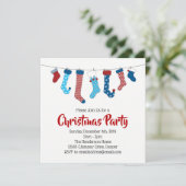 Kerstfeest in feestdag kaart (Staand voorkant)