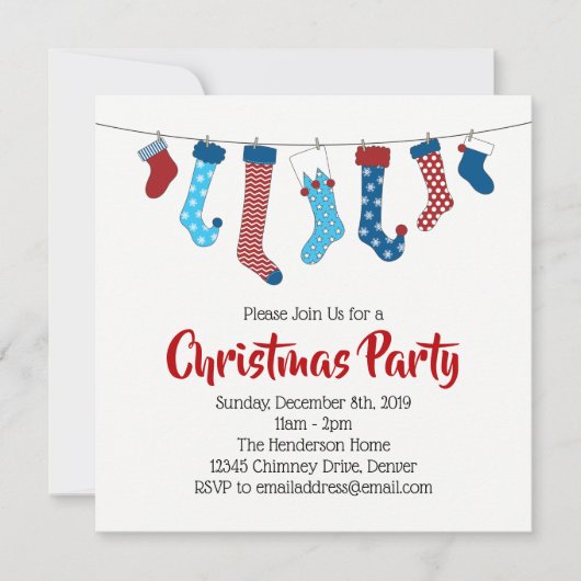 Kerstfeest in feestdag kaart (Voorkant)