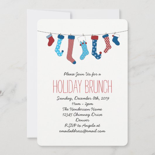 Kerstfeest in feestdag kaart (Voorkant)