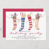 Kerstfeest in feestdag kaart (Voorkant / Achterkant)