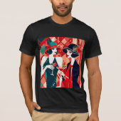 Kerstfeest in Flapper-stijl T-shirt (Voorkant)