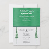 Kerstfeest in groen en wit kaart (Voorkant)