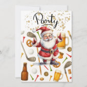 Kerstfeest in het thema van de kerstman kaart (Voorkant)