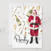 Kerstfeest in het thema van de kerstman kaart (Voorkant)