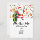 Kerstfeest in het thema van de kerstman kaart (Voorkant)