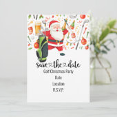 Kerstfeest in het thema van de kerstman kaart (Staand voorkant)