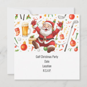 Kerstfeest in het thema van de kerstman kaart