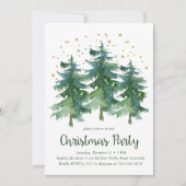 Kerstfeest in het winterbos kaart (Voorkant)