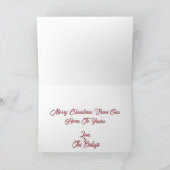 KERSTFEEST IN HET WINTERHUISJE FEESTDAGEN KAART (Binnen)