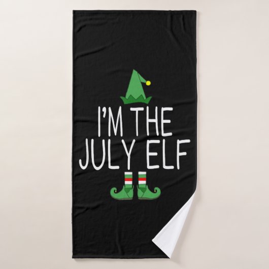 Kerstfeest in juli grappig badhanddoek (Badhanddoek)