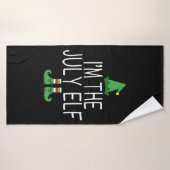 Kerstfeest in juli grappig badhanddoek (Badhanddoek)