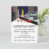 Kerstfeest in New York Kaart (Staand voorkant)