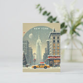 kerstfeest in new york | Vrijheidsbeeld vakantie Briefkaart (Staand voorkant)