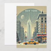 kerstfeest in new york | Vrijheidsbeeld vakantie Kaart (Voorkant / Achterkant)