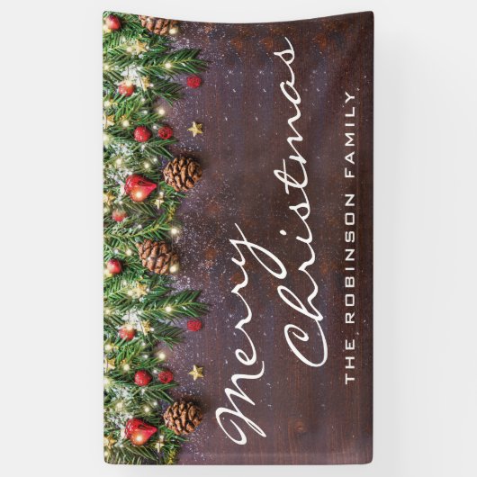 Kerstfeest in Oostenrijk Spandoek (Verticaal)