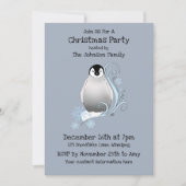 Kerstfeest in Penguin Kaart (Voorkant)