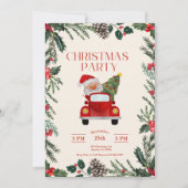 Kerstfeest in Santa Merry Kaart (Voorkant)