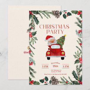 Kerstfeest in Santa Merry Kaart