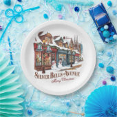 Kerstfeest in  stijl papieren bordje (Feest)