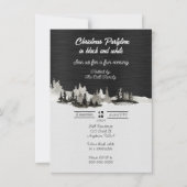 Kerstfeest in zwart-wit kaart (Voorkant)