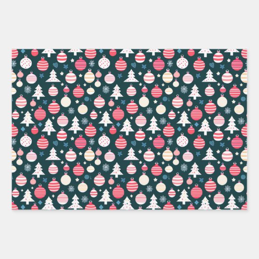 kerstfeest inpakpapier vel (Voorkant)