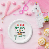 kerstfeest is het seizoen dat je meemaakt papieren bordje (Feest)