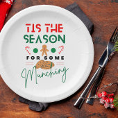 kerstfeest is het seizoen dat je meemaakt papieren bordje