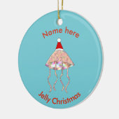 kerstfeest Jellyfish Aangepast Ornament (Links)