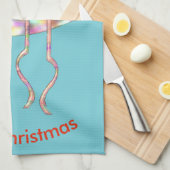 kerstfeest Jellyfish Custom Towel Theedoek (Quarter Fold)