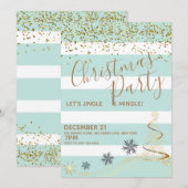 Kerstfeest Jingle en Mingle Kaart (Voorkant / Achterkant)