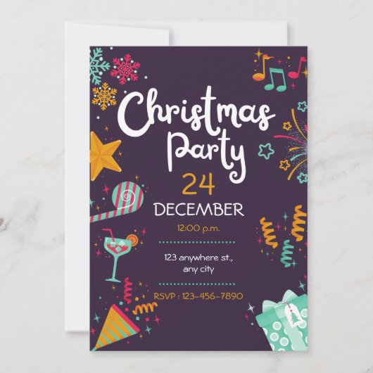 Kerstfeest Jingle en Mingle Trendy Kerstmis Kaart (Voorkant)