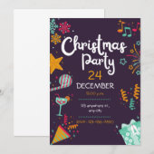 Kerstfeest Jingle en Mingle Trendy Kerstmis Kaart (Voorkant / Achterkant)