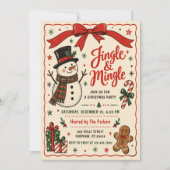Kerstfeest Jingle & Mingle Kaart (Voorkant)