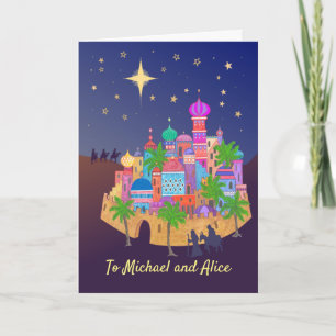 Kerstfeest Joy Bethlehem om Kaart te personalisere