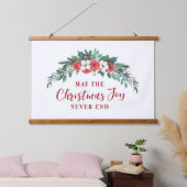 Kerstfeest Joy Evergreen Bouquet Hangend Wandkleed (Slaapkamer)