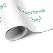 Kerstfeest Joy Holiday Green Font Cadeaupapier (Rol Hoek)